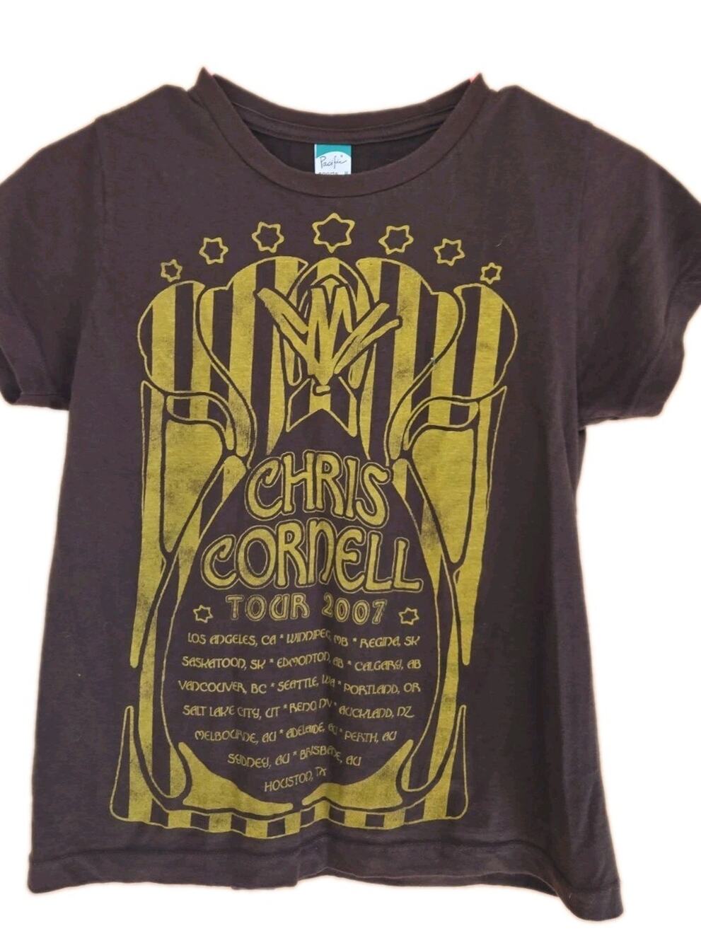 CHRIS CORNELL Vintage Shirt AUTHENTIC Medium M 2007 Soundgarden (runs Small)
